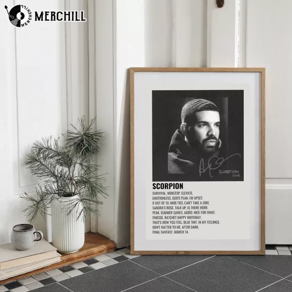 Drake Scorpion Poster Album Cover Print Wall Art