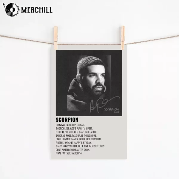 Drake Scorpion Poster Album Cover Print Wall Art