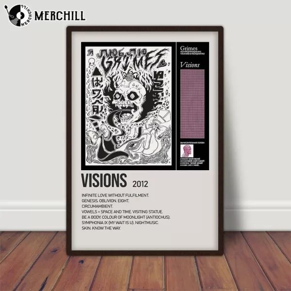 Grimes Visions Poster Album Cover Print Wall Art