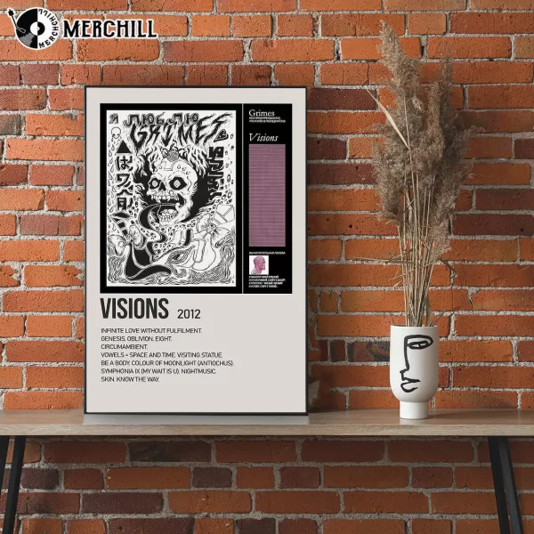 Grimes Visions Poster Album Cover Print Wall Art