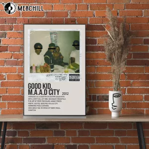 Kendrick Good Kid M.A.A.D City Poster Gift for Music Lover 4
