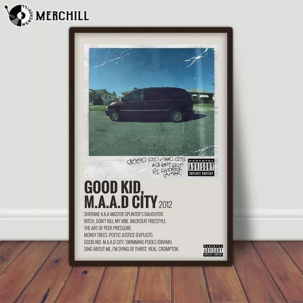 Kid Maad City Album Poster Album Cover Print Wall Art