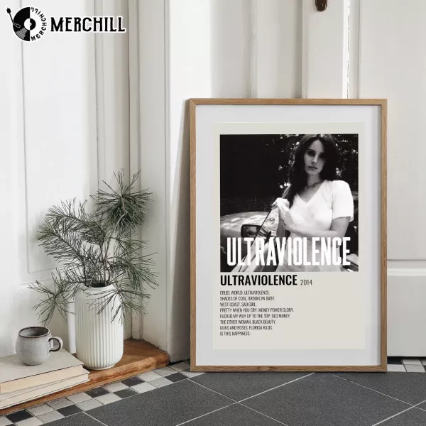 Lana Del Rey Ultraviolence Album Poster Gift for Music Lover