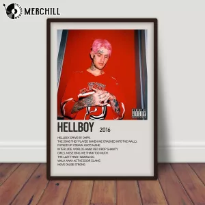 Lil Peep Hellboy Poster Album Music Cover Print 2