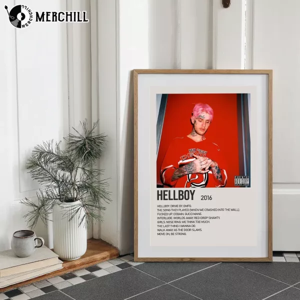 Lil Peep Hellboy Poster Album Music Cover Print