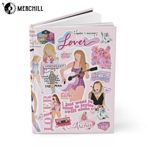 Pink Taylor’s Version Lover Notebook Hardcover Journal Swiftie Gift