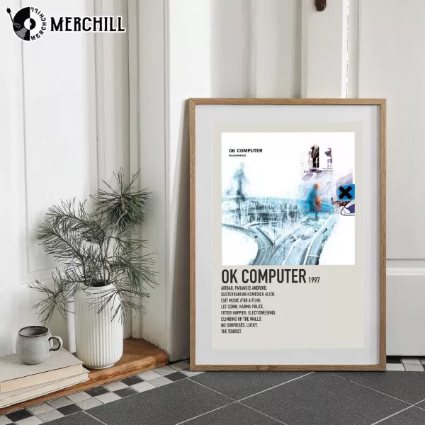 Radiohead OK Computer Poster Gift Idea for Music Lover
