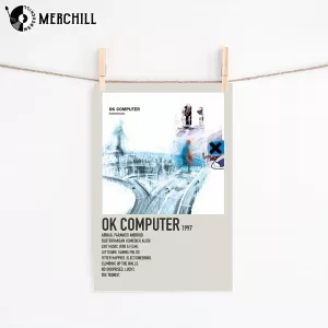 Radiohead OK Computer Poster Gift Idea for Music Lover