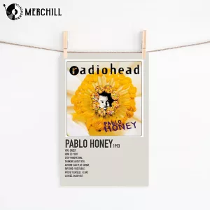 Radiohead Pablo Honey Album Poster Music Print