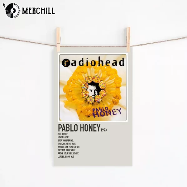 Radiohead Pablo Honey Album Poster Music Print
