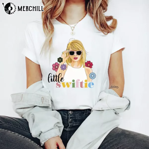 Retro Little Swiftie Shirt Flower Taylor Girls Gift