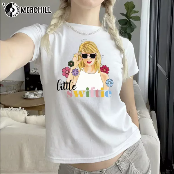 Retro Little Swiftie Shirt Flower Taylor Girls Gift