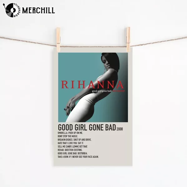 Rihanna Good Girl Gone Bad Reloaded Poster Album Music Print