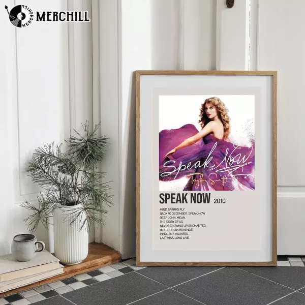 Speak Now Taylors Version Poster Album Cover Print Wall Art