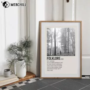 Taylor Swift Poster Folklore Album Cover 3