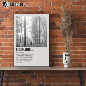Taylor Swift Poster Folklore Album Cover 4