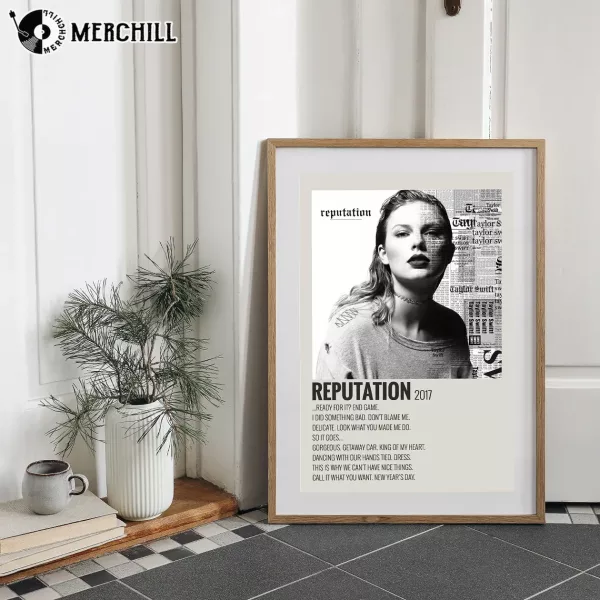 Taylor Swift Reputation Album Poster Gift for Swiftie