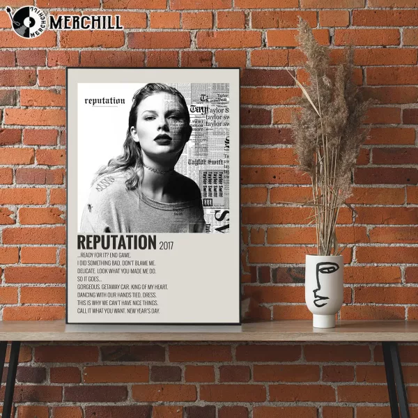 Taylor Swift Reputation Album Poster Gift for Swiftie