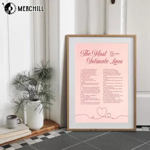 The most Intimate Lines Poster Taylor Swift Lyrics About Love 4