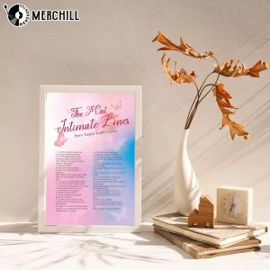 The most Intimate from Taylor Swift Lyrics Poster Gift for Swiftie The most Intimate from Taylor Swift Lyrics Poster Gift for Swiftie