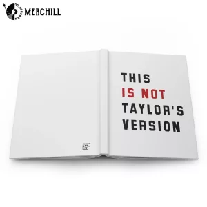 This Is Not Taylors Version Notebook Hardcover Journal Swiftie Gift 5