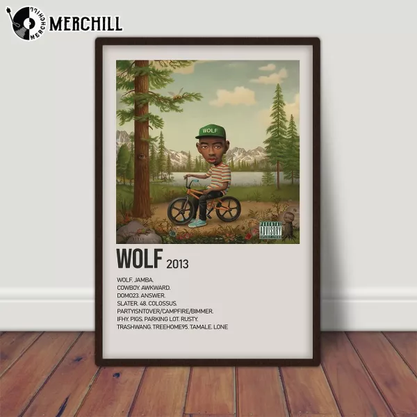 Tyler The Creator Wolf Album Poster Gift for Music Lover