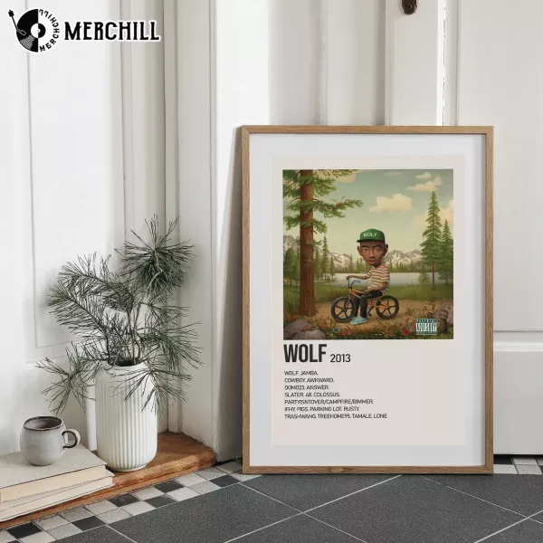 Tyler The Creator Wolf Album Poster Gift for Music Lover