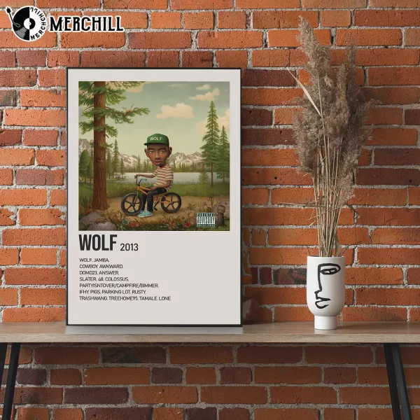 Tyler The Creator Wolf Album Poster Gift for Music Lover