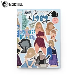 Blue White Taylors Version Reputation Notebook Hardcover Journal Gift for a Swiftie