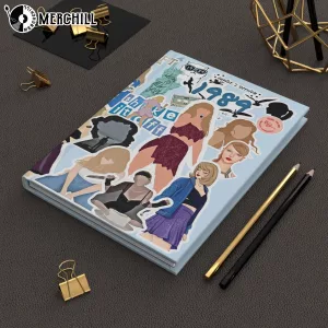 Blue White Taylors Version Reputation Notebook Hardcover Journal Gift for a Swiftie 6