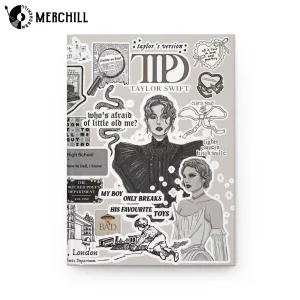 Ivory Taylors Version TPD Album Notebook Hardcover Journal Gift for a Swiftie