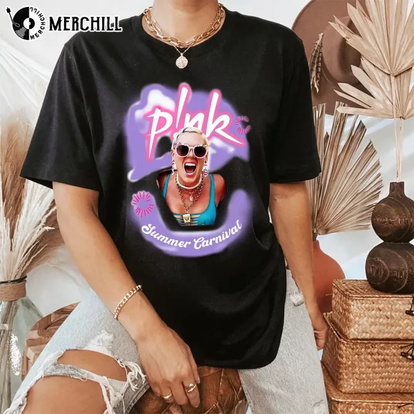 P!nk Summer Carnival 2024 Pink Trustfall Album Tee