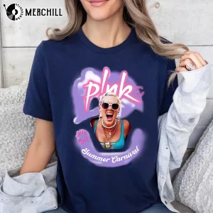 Pnk Summer Carnival 2024 Pink Trustfall Album Tee 4