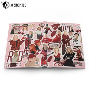 Red Taylors Version Red Notebook Hardcover Journal Gift for a Swiftie 5