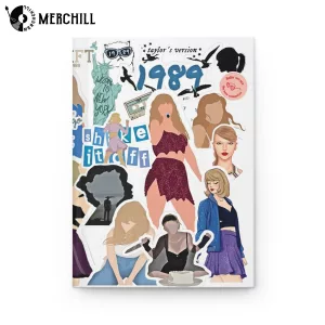 White Taylors Version 1989 Notebook Hardcover Journal Gift for a Swiftie