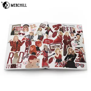 White Taylors Version Red Notebook Hardcover Journal Gift for a Swiftie 5