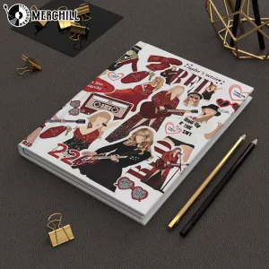 White Taylors Version Red Notebook Hardcover Journal Gift for a Swiftie 6