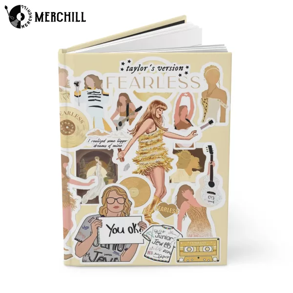 Yellow Taylor’s Version The Eras Tour Notebook Hardcover Journal Gift for a Swiftie