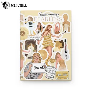 Yellow Taylors Version The Eras Tour Notebook Hardcover Journal Gift for a Swiftie