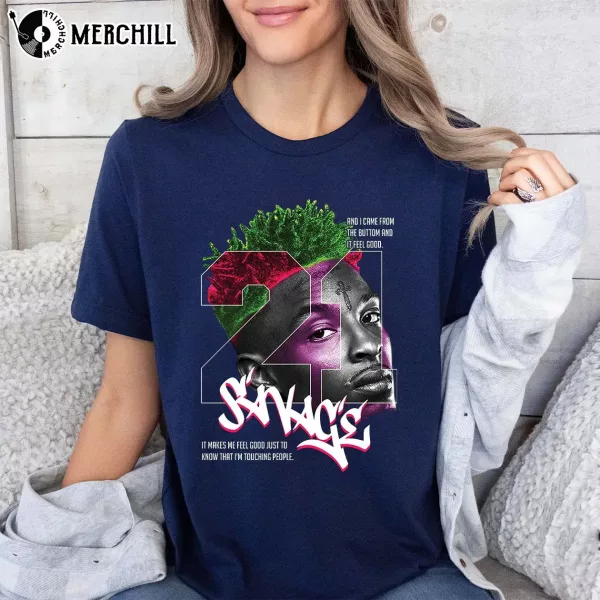 21 Savage Vintage 90s Rapper TShirt