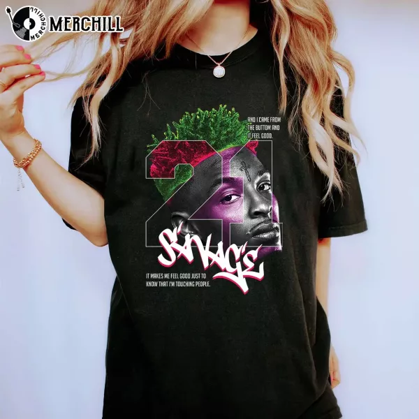 21 Savage Vintage 90s Rapper TShirt