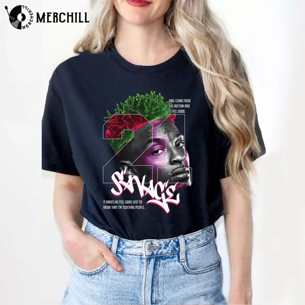 21 Savage Vintage 90s Rapper TShirt