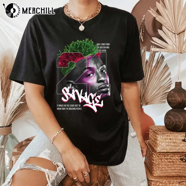 21 Savage Vintage 90s Rapper TShirt