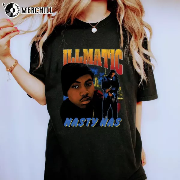 Illmatic Nasty Nas Shirt Rapper Graphic Tee