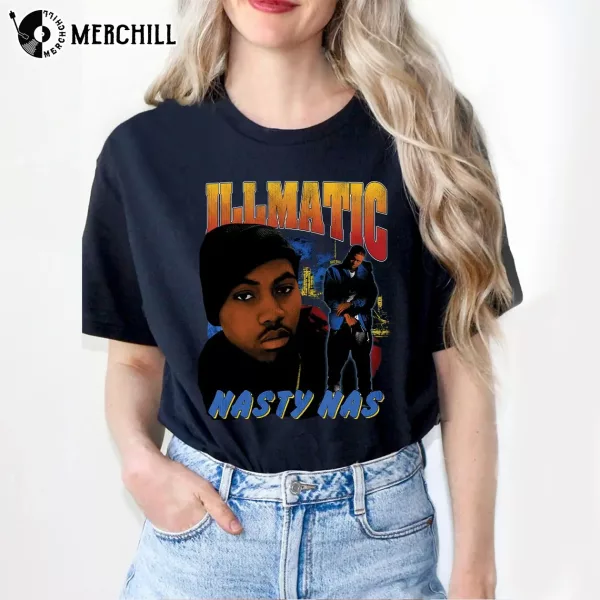 Illmatic Nasty Nas Shirt Rapper Graphic Tee