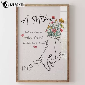 A Mothers Love Custom Poster Personalized Gift for Mothers Day 3
