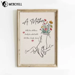 A Mothers Love Custom Poster Personalized Gift for Mothers Day 4