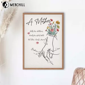 A Mothers Love Custom Poster Personalized Gift for Mothers Day 7