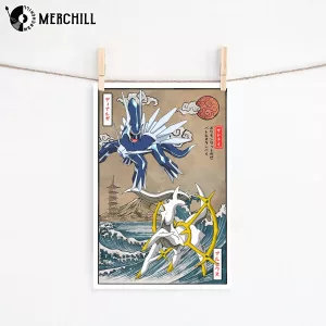 Arceus vs Dialga Anime Poster Print Best Pokemon 2