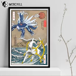 Arceus vs Dialga Anime Poster Print Best Pokemon 4